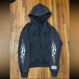 Brand New Gallery Dept. Flames Hoodie Black